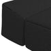Canapea Pat Pliabilă Negru 200 x 70 x 15 cm Țesătură - WALTI WALTI