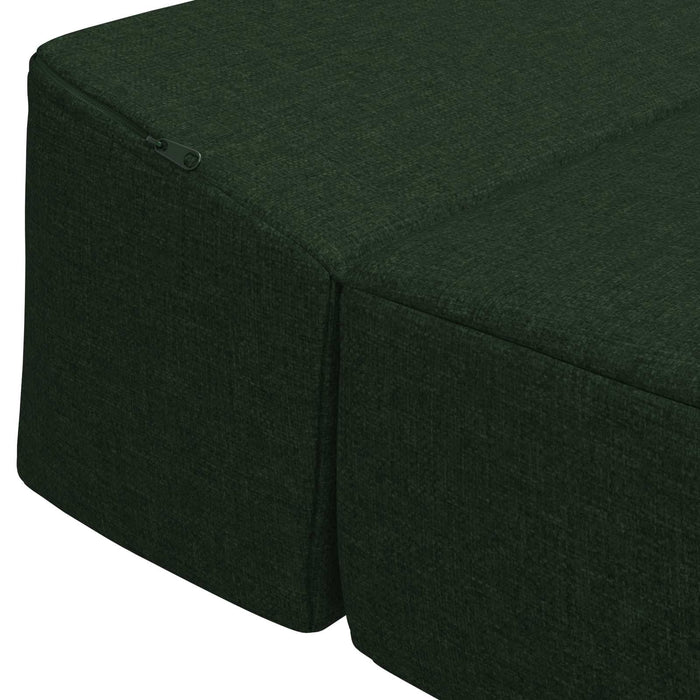 Canapea Pat Pliabilă Verde închis 200 x 70 x 15 cm Țesătură - WALTI WALTI