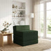 Canapea Pat Pliabilă Verde închis 200 x 70 x 15 cm Țesătură - WALTI WALTI