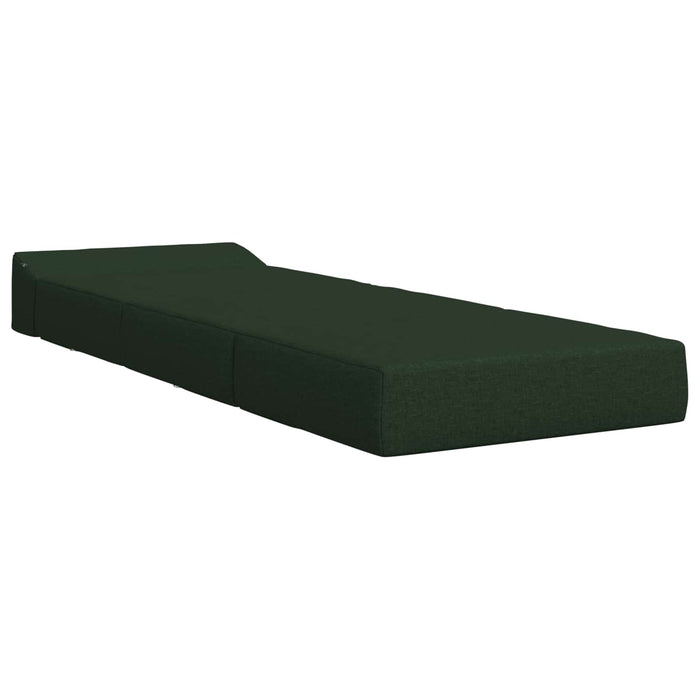 Canapea Pat Pliabilă Verde închis 200 x 70 x 15 cm Țesătură - WALTI WALTI