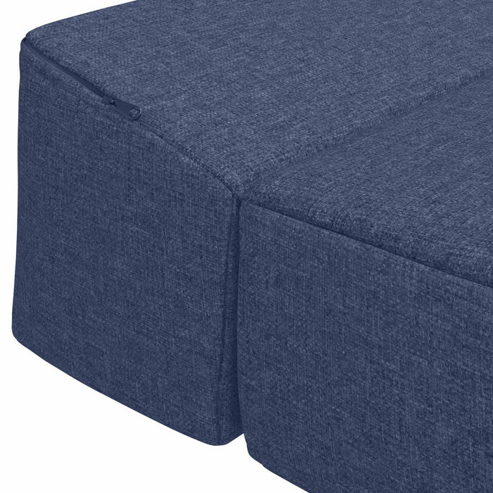 Canapea Pat Pliabilă albastru 200 x 70 x 15 cm Țesătură - WALTI WALTI