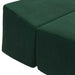 Canapea Pat Pliabilă Verde închis 200 x 70 x 15 cm Catifea - WALTI WALTI