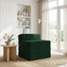 Canapea Pat Pliabilă Verde închis 200 x 70 x 15 cm Catifea - WALTI WALTI