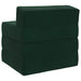 Canapea Pat Pliabilă Verde închis 200 x 70 x 15 cm Catifea - WALTI WALTI
