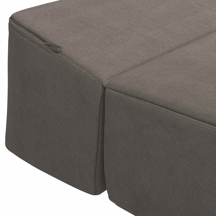 Canapea Pat Pliabilă Gri deschis 200 x 70 x 15 cm - WALTI WALTI