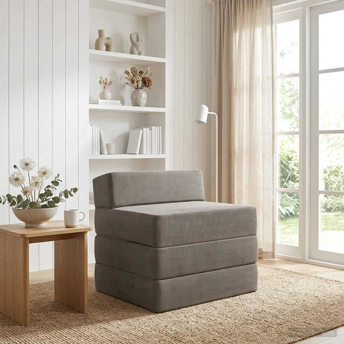 Canapea Pat Pliabilă Gri deschis 200 x 70 x 15 cm - WALTI WALTI