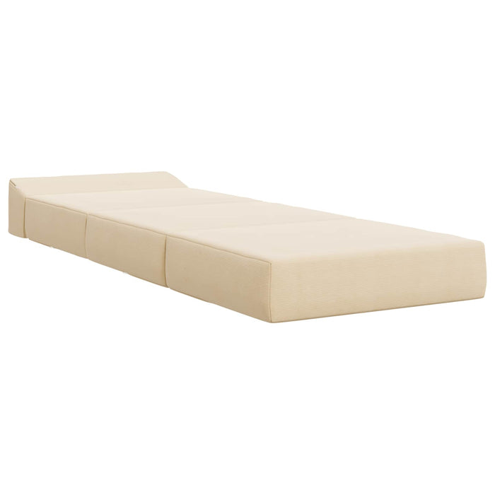Canapea Pat Pliabilă Crem 200 x 70 x 15 cm - WALTI WALTI