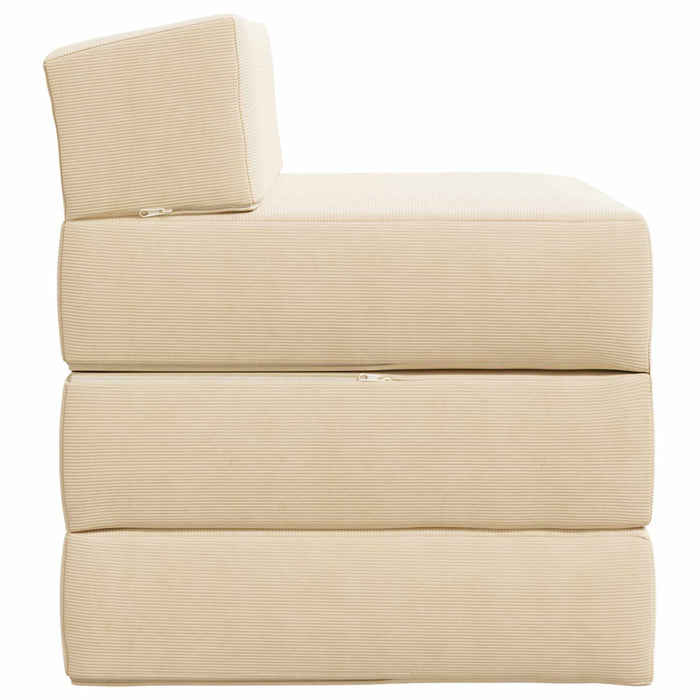 Canapea Pat Pliabilă Crem 200 x 70 x 15 cm - WALTI WALTI