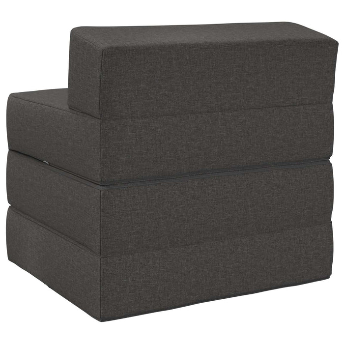 Canapea Pat Pliabilă Gri închis 200 x 70 x 10 cm Țesătură - WALTI WALTI