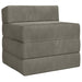Canapea Pat Pliabilă Gri deschis 200 x 70 x 10 cm Catifea - WALTI WALTI