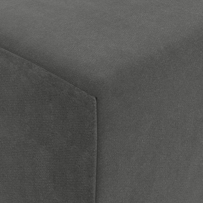 Canapea Pat Pliabilă Gri închis 200 x 70 x 10 cm Catifea - WALTI WALTI