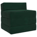 Canapea Pat Pliabilă Verde închis 200 x 70 x 10 cm Catifea - WALTI WALTI