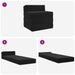 Canapea Pat Pliabilă Negru 200 x 70 x 10 cm Catifea - WALTI WALTI