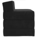 Canapea Pat Pliabilă Negru 200 x 70 x 10 cm Catifea - WALTI WALTI