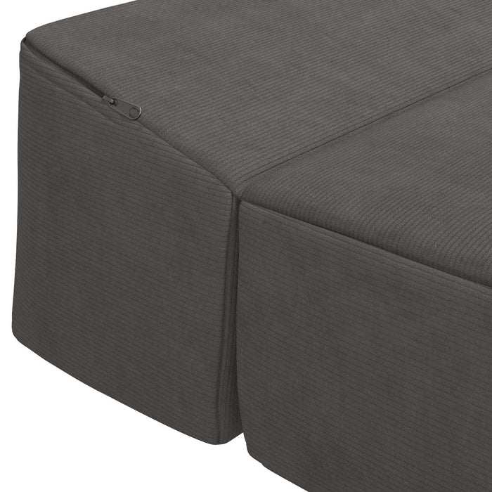 Canapea Pat Pliabilă Gri închis 200 x 70 x 10 cm - WALTI WALTI