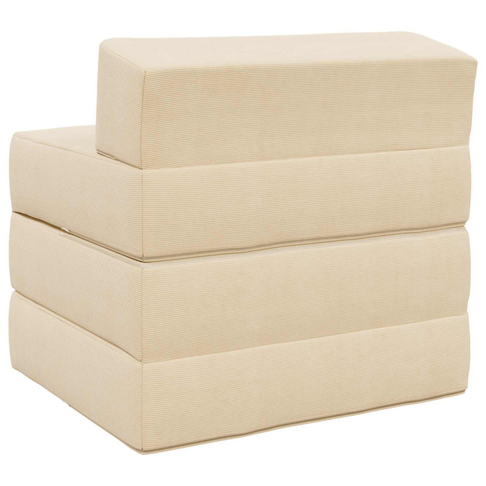 Canapea Pat Pliabilă Crem 200 x 70 x 10 cm - WALTI WALTI