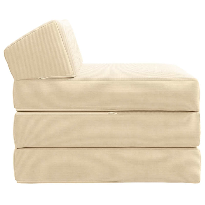 Canapea Pat Pliabilă Crem 200 x 70 x 10 cm - WALTI WALTI
