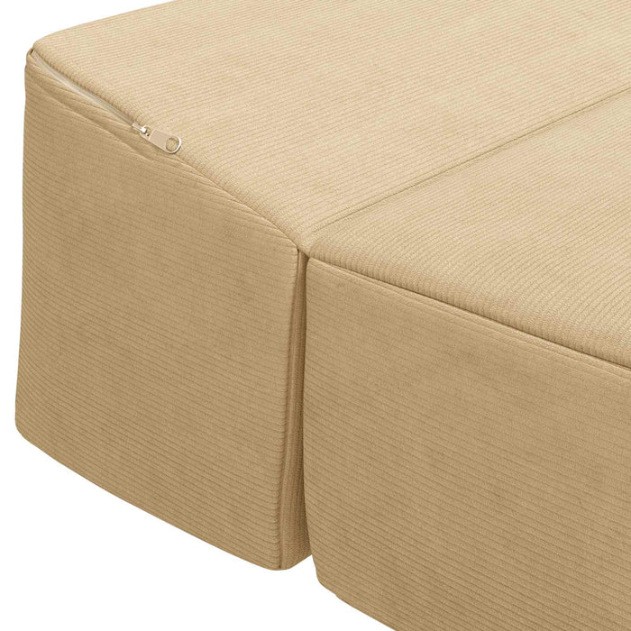 Canapea Pat Pliabilă Verde deschis gri 200 x 70 x 10 cm - WALTI WALTI