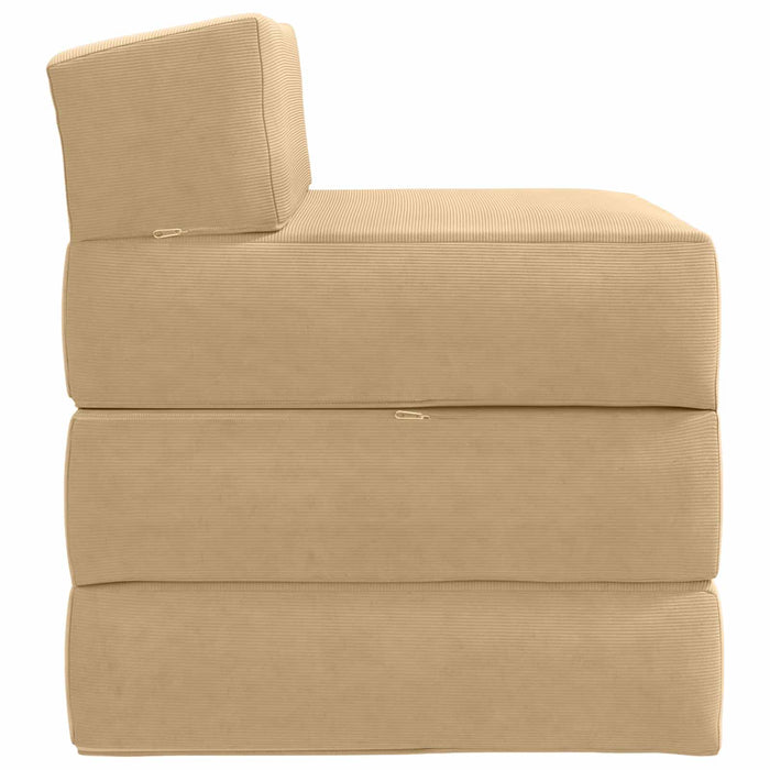 Canapea Pat Pliabilă Verde deschis gri 200 x 70 x 10 cm - WALTI WALTI