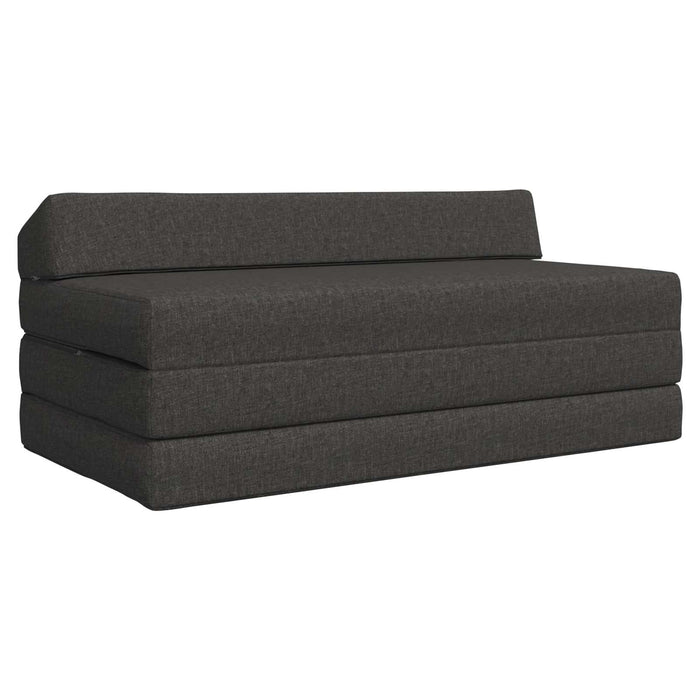Canapea Pat Pliabilă Gri închis 120 x 60 x 49 cm Țesătură - WALTI WALTI