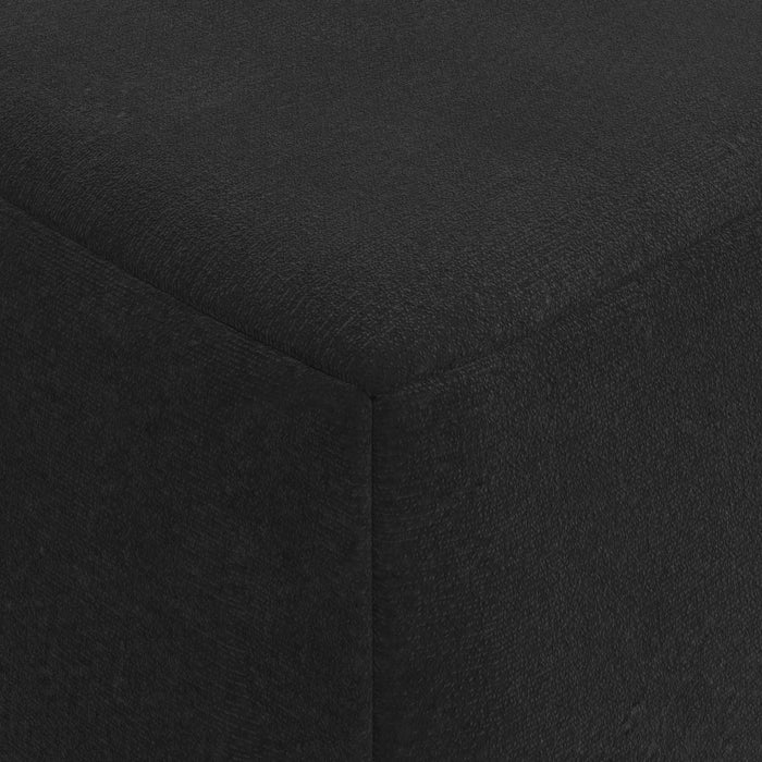 Canapea Pat Pliabilă Negru 120 x 60 x 49 cm Țesătură - WALTI WALTI