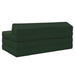 Canapea Pat Pliabilă Verde închis 120 x 60 x 49 cm Țesătură - WALTI WALTI