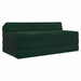 Canapea Pat Pliabilă Verde închis 120 x 60 x 49 cm Țesătură - WALTI WALTI