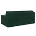 Canapea Pat Pliabilă Verde închis 120 x 60 x 49 cm Țesătură - WALTI WALTI