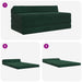 Canapea Pat Pliabilă Verde închis 120 x 60 x 49 cm Țesătură - WALTI WALTI