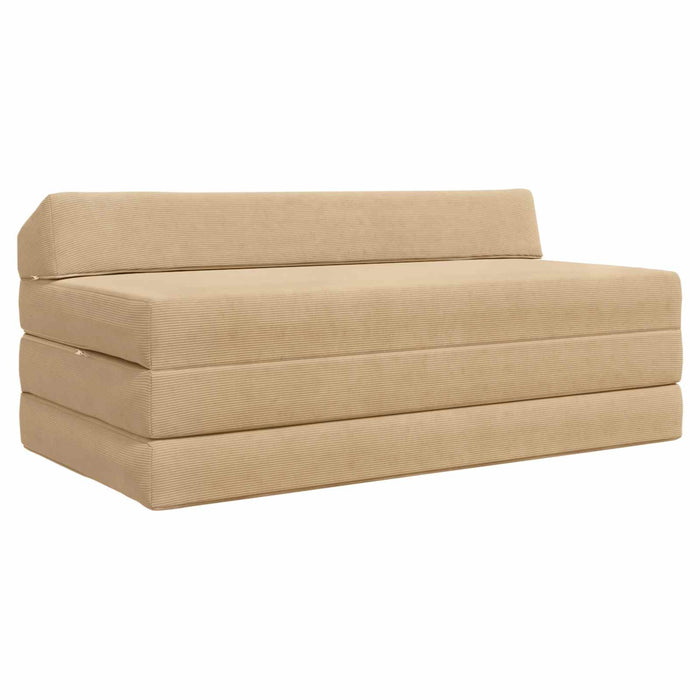 Canapea Pat Pliabilă Verde gri 120 x 60 x 49 cm Țesătură - WALTI WALTI