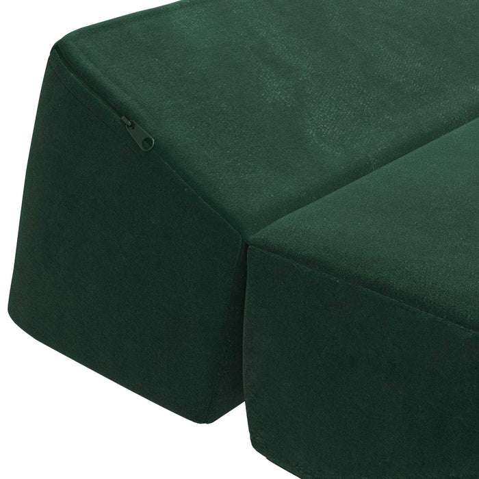 Canapea Pat Pliabilă Verde închis 60 x 70 x 41 cm Țesătură - WALTI WALTI