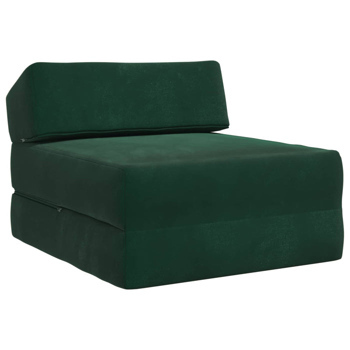 Canapea Pat Pliabilă Verde închis 60 x 70 x 41 cm Țesătură - WALTI WALTI