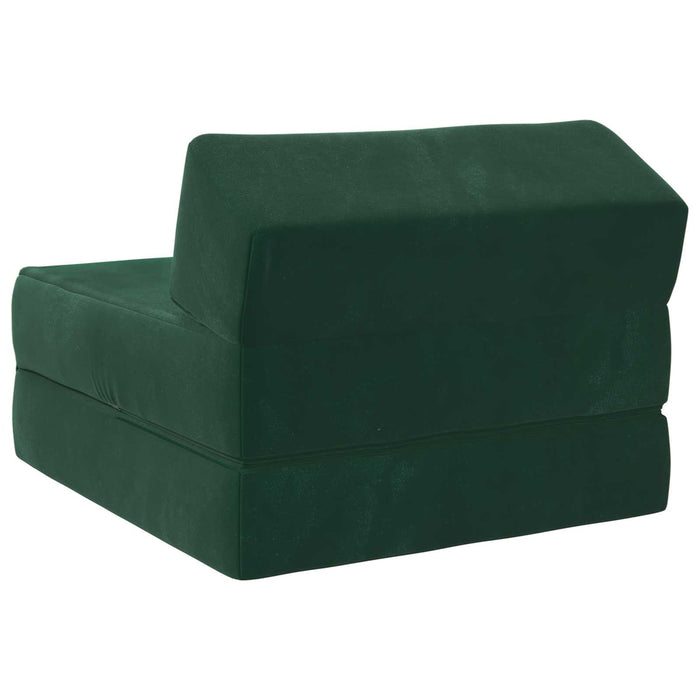 Canapea Pat Pliabilă Verde închis 60 x 70 x 41 cm Țesătură - WALTI WALTI