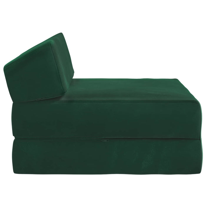 Canapea Pat Pliabilă Verde închis 60 x 70 x 41 cm Țesătură - WALTI WALTI