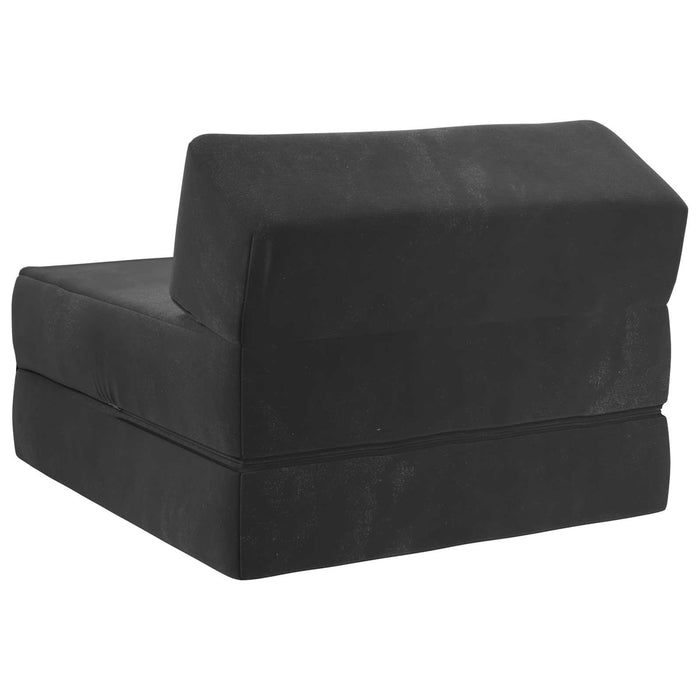 Canapea Pat Pliabilă Negru 60 x 70 x 41 cm Țesătură - WALTI WALTI