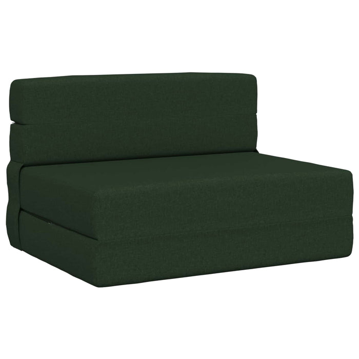 Canapea Pat Pliabilă Verde închis 70 x 72 x 60 cm Țesătură - WALTI WALTI