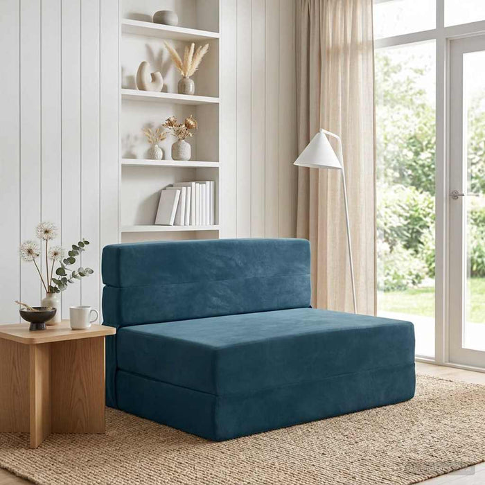 Canapea Pat Pliabilă albastru 70 x 72 x 60 cm Țesătură - WALTI WALTI
