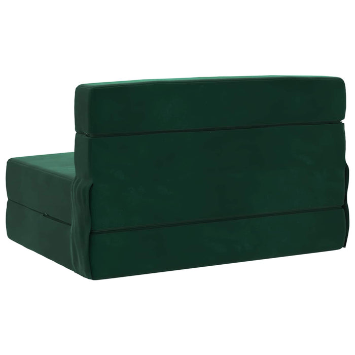 Canapea Pat Pliabilă Verde închis 70 x 72 x 60 cm Țesătură - WALTI WALTI