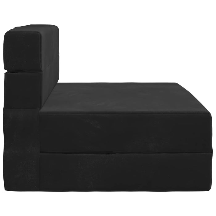 Canapea Pat Pliabilă Negru 70 x 72 x 60 cm Țesătură - WALTI WALTI