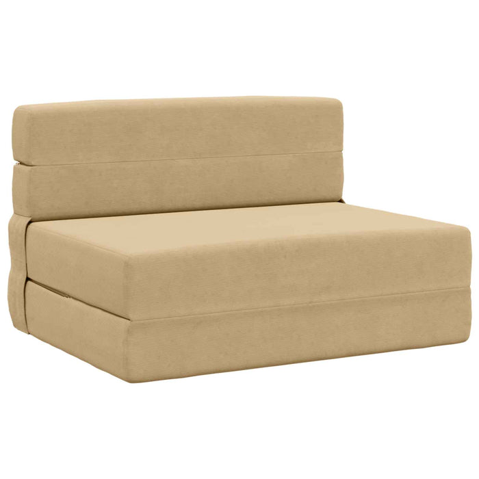 Canapea Pat Pliabilă Verde gri 70 x 72 x 60 cm Țesătură - WALTI WALTI
