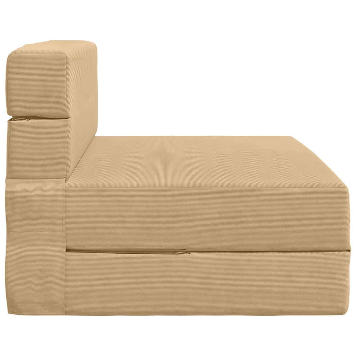 Canapea Pat Pliabilă Verde gri 70 x 72 x 60 cm Țesătură - WALTI WALTI