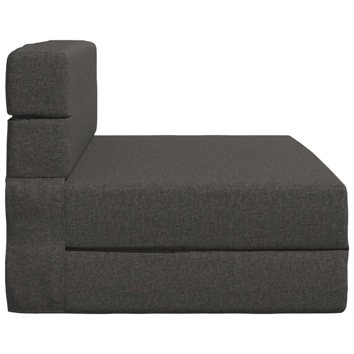 Canapea Pliantă cu Pat Gri închis 190 x 70 x 15 cm țesătură - WALTI WALTI