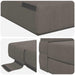 Canapea Pliantă cu Pat Gri deschis 190 x 70 x 15 cm - WALTI WALTI
