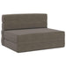 Canapea Pliantă cu Pat Gri deschis 190 x 70 x 15 cm - WALTI WALTI