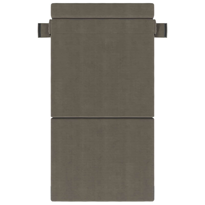 Canapea Pliantă cu Pat Gri deschis 190 x 70 x 15 cm - WALTI WALTI