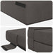 Canapea Pliantă cu Pat Gri închis 190 x 70 x 15 cm - WALTI WALTI
