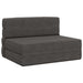 Canapea Pliantă cu Pat Gri închis 190 x 70 x 15 cm - WALTI WALTI