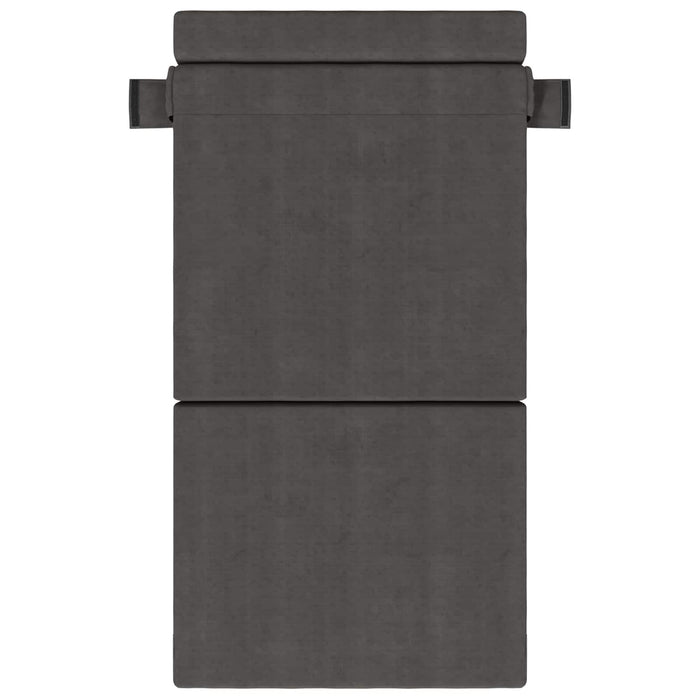 Canapea Pliantă cu Pat Gri închis 190 x 70 x 15 cm - WALTI WALTI