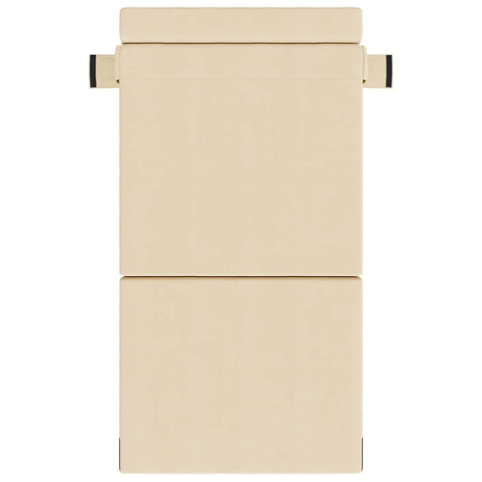 Canapea Pliantă cu Pat Crem 190 x 70 x 15 cm - WALTI WALTI
