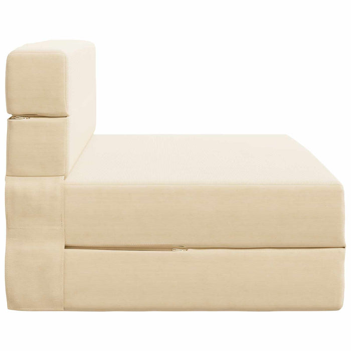 Canapea Pliantă cu Pat Crem 190 x 100 x 15 cm - WALTI WALTI